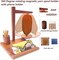 Wooden Yarn Holder with Phone Stand for Crocheting & Knitting,Magnetict Yarn (Brown)